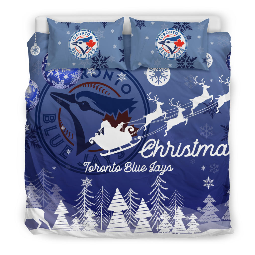 Merry Christmas Gift Toronto Blue Jays Bedding Sets Pro Shop