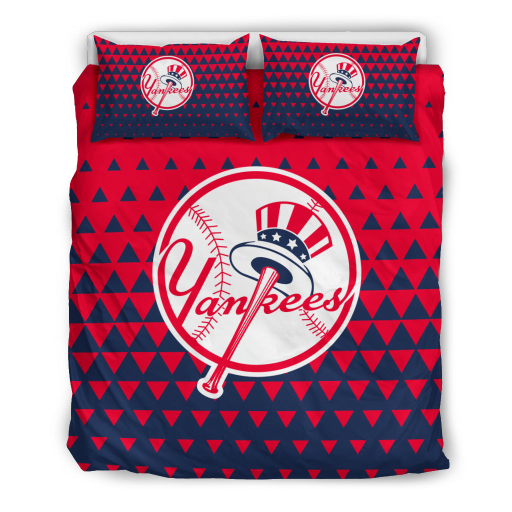 Full Of Fascinating Icon Pretty Logo New York Yankees Bedding Sets
