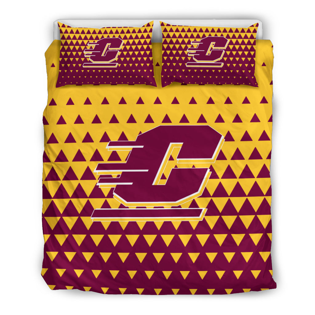 Full Of Fascinating Icon Pretty Logo Central Michigan Chippewas Bedding Sets