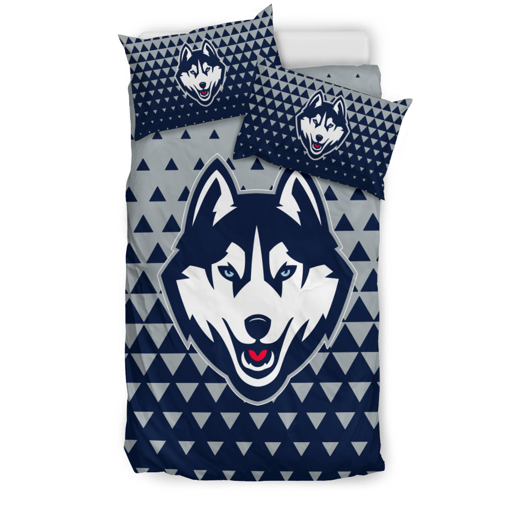 Full Of Fascinating Icon Pretty Logo Connecticut Huskies Bedding Sets