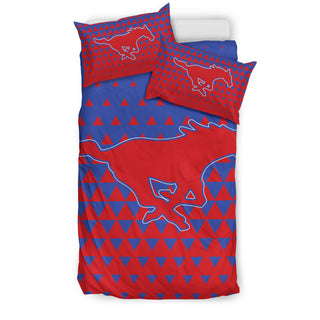Full Of Fascinating Icon Pretty Logo SMU Mustangs Bedding Sets