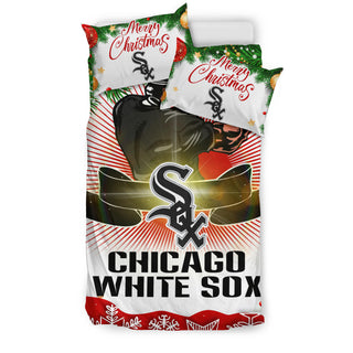 Funny Gift Shop Merry Christmas Chicago White Sox Bedding Sets