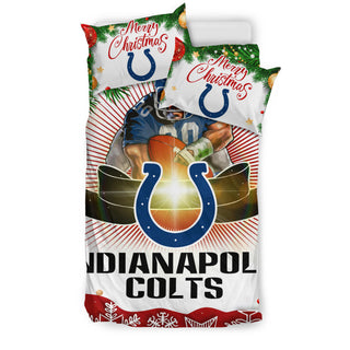 Funny Gift Shop Merry Christmas Indianapolis Colts Bedding Sets