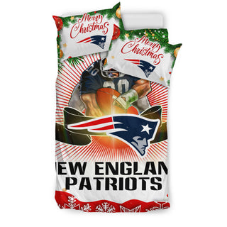 Funny Gift Shop Merry Christmas New England Patriots Bedding Sets