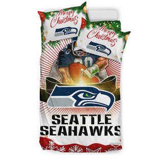 Funny Gift Shop Merry Christmas Seattle Seahawks Bedding Sets