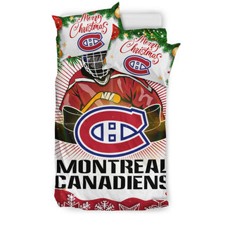 Funny Gift Shop Merry Christmas Montreal Canadiens Bedding Sets