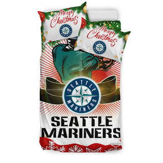 Funny Gift Shop Merry Christmas Seattle Mariners Bedding Sets