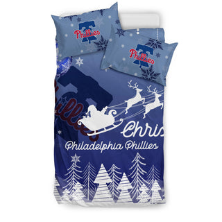 Merry Christmas Gift Philadelphia Phillies Bedding Sets Pro Shop