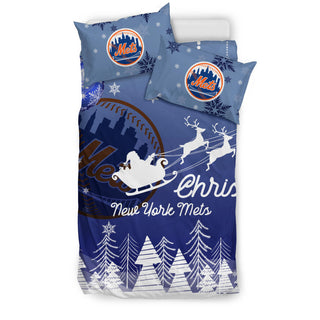 Merry Christmas Gift New York Mets Bedding Sets Pro Shop