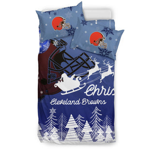 Merry Christmas Gift Cleveland Browns Bedding Sets Pro Shop