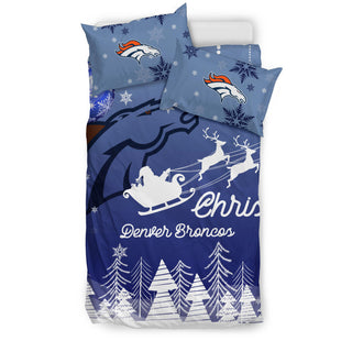 Merry Christmas Gift Denver Broncos Bedding Sets Pro Shop