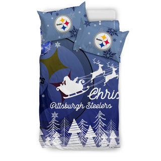 Merry Christmas Gift Pittsburgh Steelers Bedding Sets Pro Shop