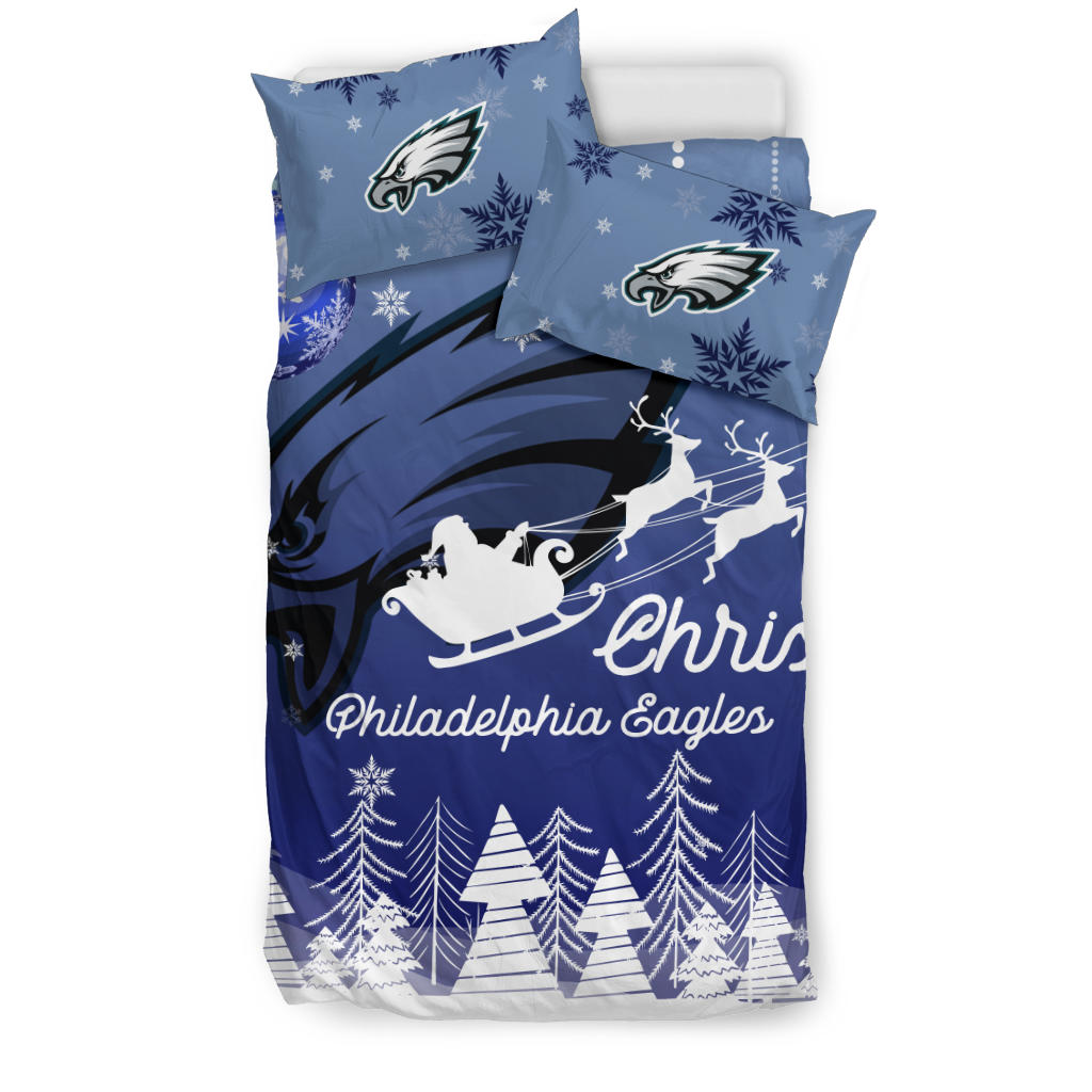 Merry Christmas Gift Philadelphia Eagles Bedding Sets Pro Shop