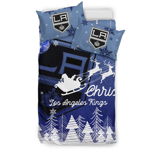 Merry Christmas Gift Los Angeles Kings Bedding Sets Pro Shop