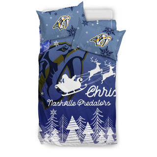 Merry Christmas Gift Nashville Predators Bedding Sets Pro Shop