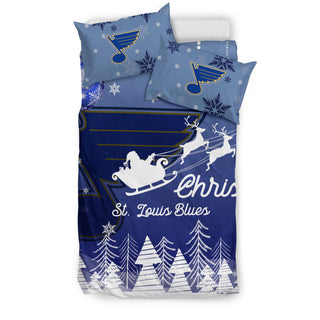 Merry Christmas Gift St. Louis Blues Bedding Sets Pro Shop