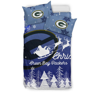 Merry Christmas Gift Green Bay Packers Bedding Sets Pro Shop