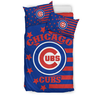 Star Mashup Column Chicago Cubs Bedding Sets