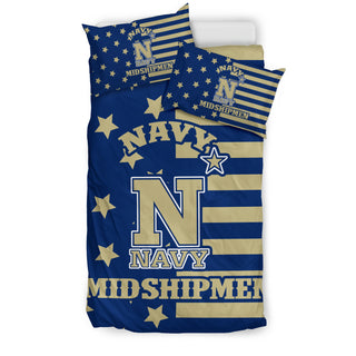 Star Mashup Column Navy Midshipmen Bedding Sets