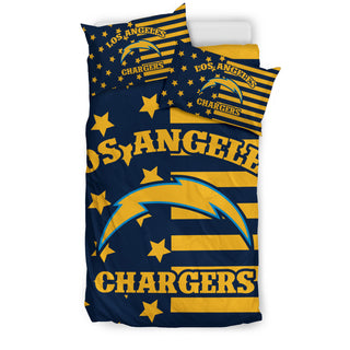 Star Mashup Column Los Angeles Chargers Bedding Sets
