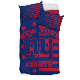 Star Mashup Column New York Giants Bedding Sets