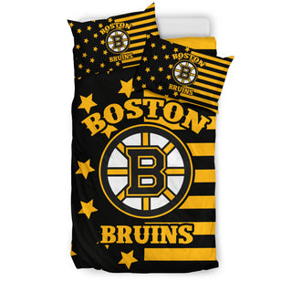 Star Mashup Column Boston Bruins Bedding Sets