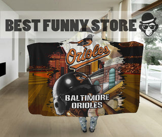 Special Edition Baltimore Orioles Home Field Advantage Hooded Blanket