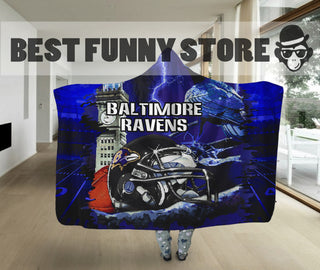 Special Edition Baltimore Ravens Home Field Advantage Hooded Blanket