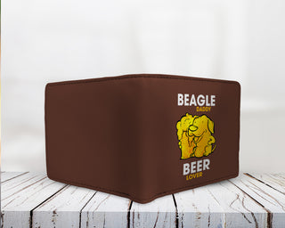 Beagle Daddy Beer Lover Men's Wallets
