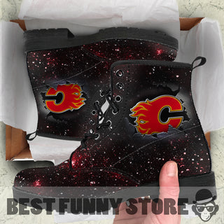 Art Scratch Mystery Calgary Flames Boots