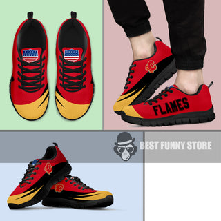 Awesome Gift Logo Calgary Flames Sneakers