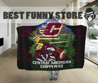 Special Edition Central Michigan Chippewas Home Field Advantage Hooded Blanket