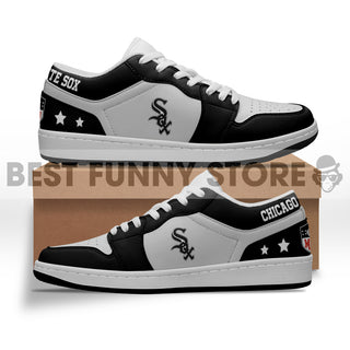 Gorgeous Simple Logo Chicago White Sox Low Jordan Shoes