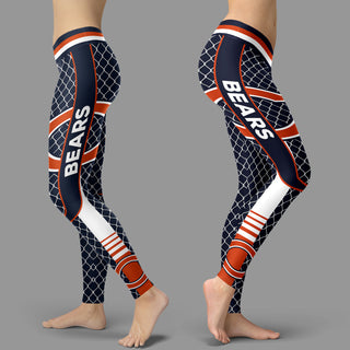 Single Small Line Circle Stylish Fashion Chicago Bears Leggings