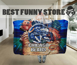 Special Edition Chicago Bears Home Field Advantage Hooded Blanket