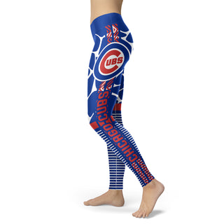 Cool Air Lighten Attractive Kind Chicago Cubs Leggings