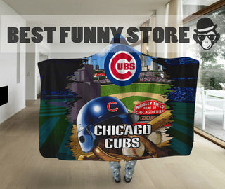 Special Edition Chicago Cubs Home Field Advantage Hooded Blanket