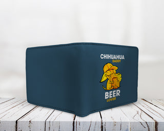 Chihuahua Daddy Beer Lover Men's Wallets
