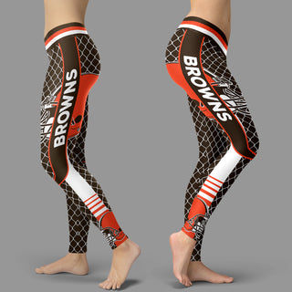 Single Small Line Circle Stylish Fashion Cleveland Browns Leggings