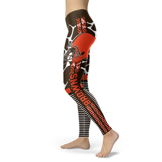 Cool Air Lighten Attractive Kind Cleveland Browns Leggings