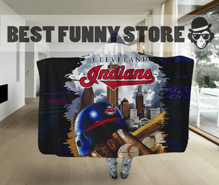 Special Edition Cleveland Indians Home Field Advantage Hooded Blanket