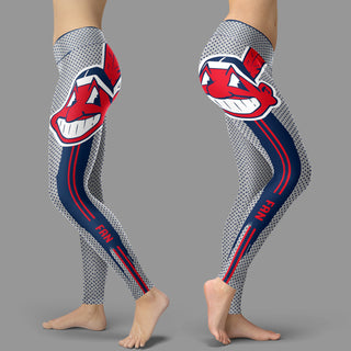 Charming Lovely Little Dots Along Body Cleveland Indians Leggings