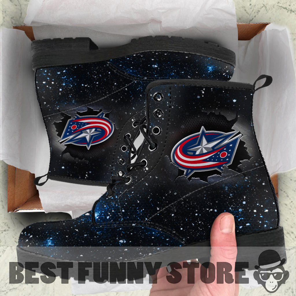 Art Scratch Mystery Columbus Blue Jackets Boots