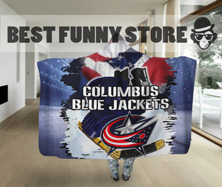 Special Edition Columbus Blue Jackets Home Field Advantage Hooded Blanket