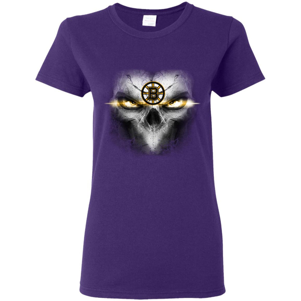 Boston Bruins Skulls Of Fantasy Logo T Shirts