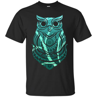 Beautiful Tribal Owl Print T Shirts Ver 1