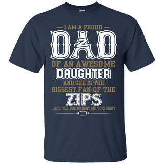 Proud Of Dad Of An Awesome Daughter Akron Zips T Shirts