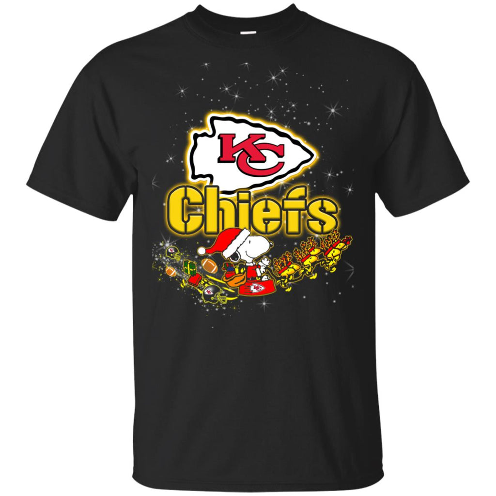 Snoopy Christmas Kansas City Chiefs T Shirts