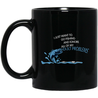 I Just Want To Go Fishing Mugs