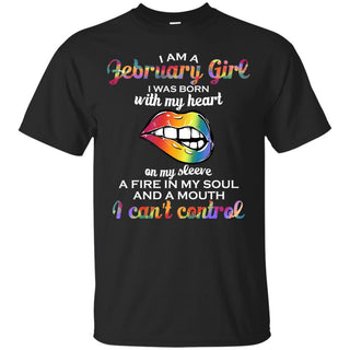 I Am A February Girl T Shirts